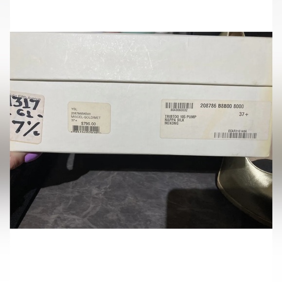 YSL heels 37 1/2 preowned with box - Picture 13 of 14